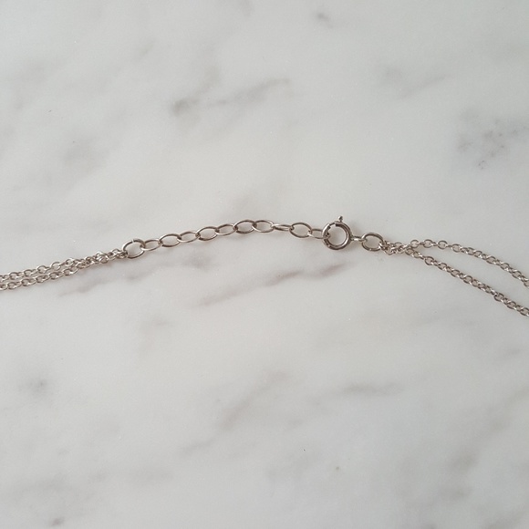 Silver circle pendant necklace - Picture 4 of 5